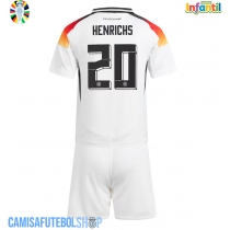 Camisa de time de futebol Alemanha Benjamin Henrichs #20 Replicas 1º Equipamento Infantil Europeu 2024 Manga Curta (+ Calças curtas)